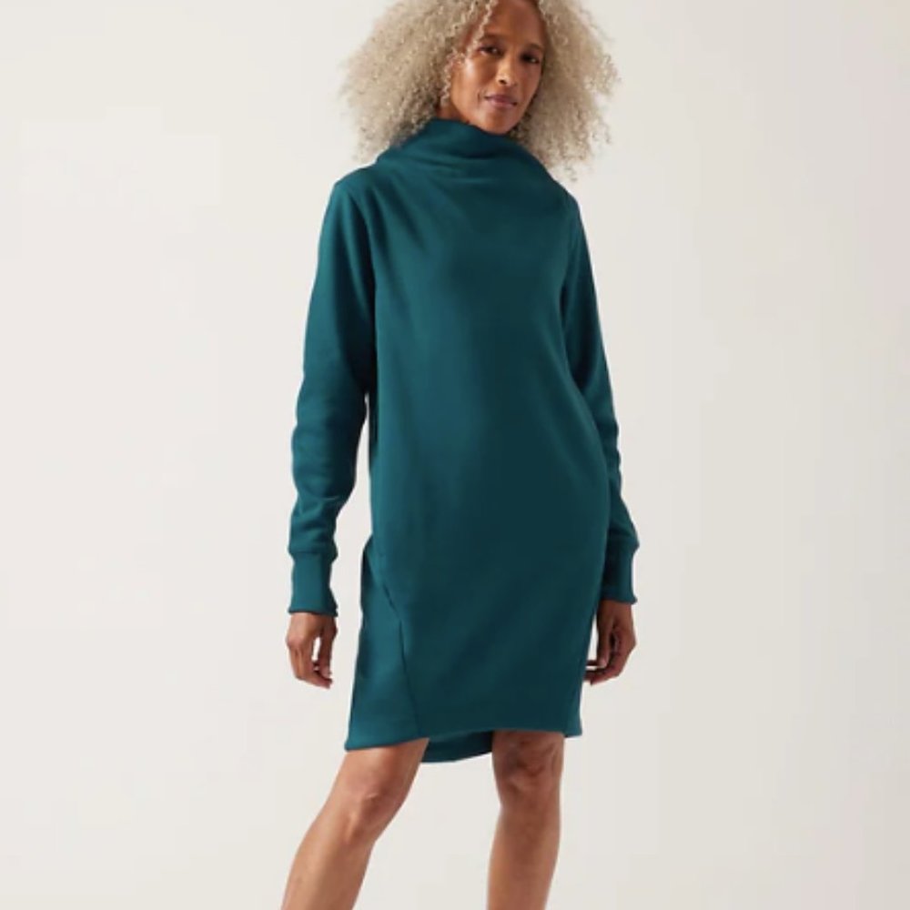 Athleta Cozy Karma Mock Neck Dress NWT